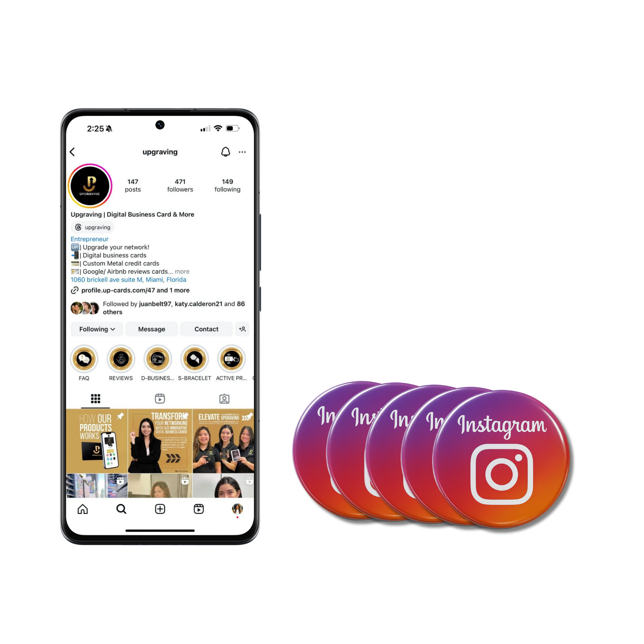 Instagram NFC Sticker – Share Social Media With Just a Tap
