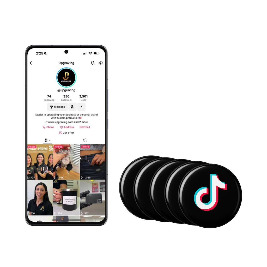 TikTok NFC Sticker –Share Social Media With Just a Tap