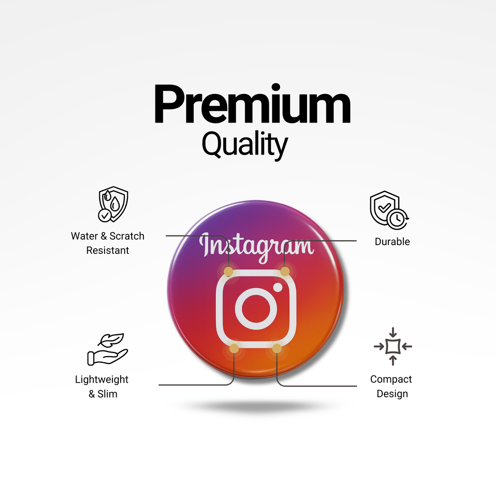 Instagram NFC Sticker – Share Social Media With Just a Tap
