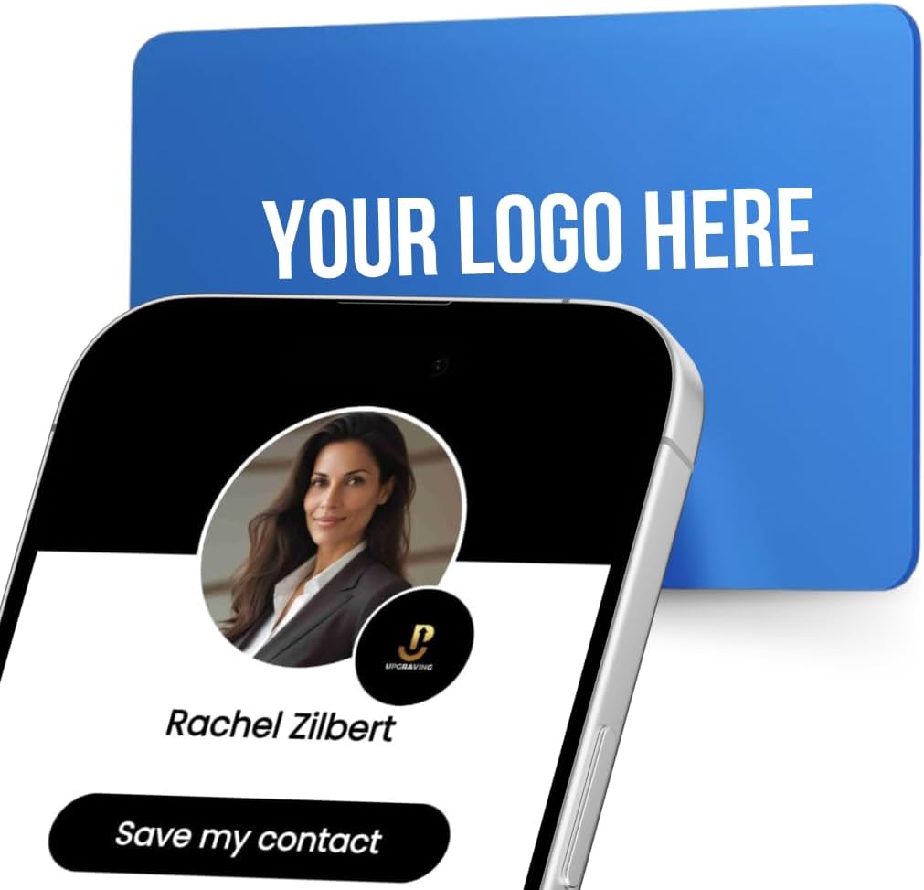 Black Digital Business Card – NFC Tap to Share & QR Code – No App Required