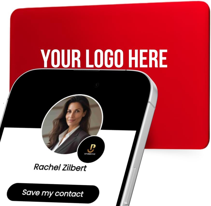 Black Digital Business Card – NFC Tap to Share & QR Code – No App Required