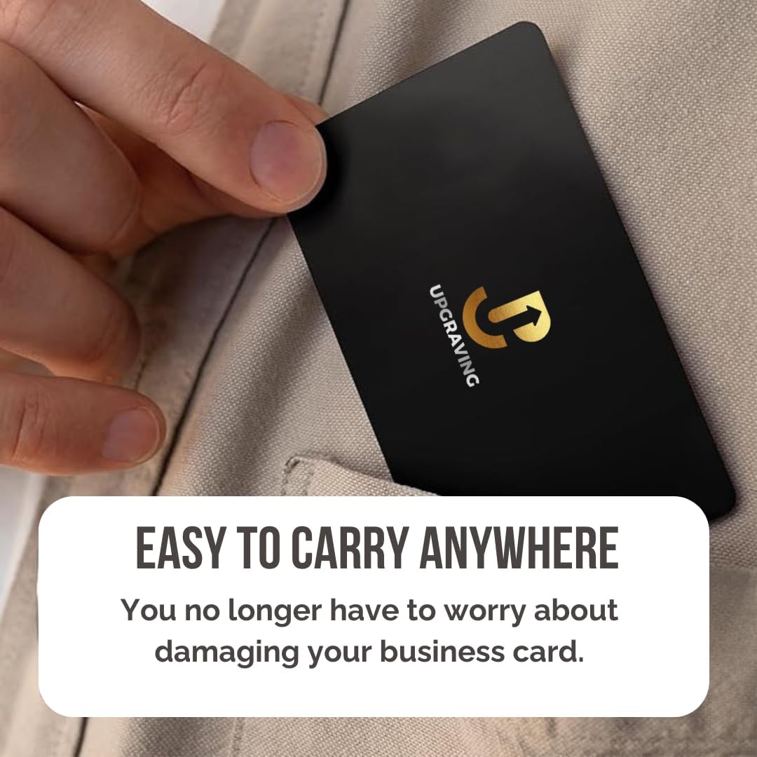 Black Digital Business Card – NFC Tap to Share & QR Code – No App Required