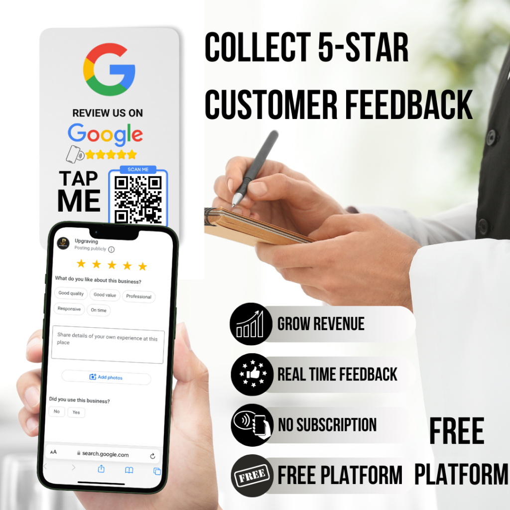 Google Review NFC Tap Sticker – Instant Reviews