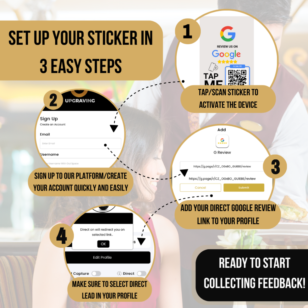 Google Review NFC Tap Sticker – Instant Reviews