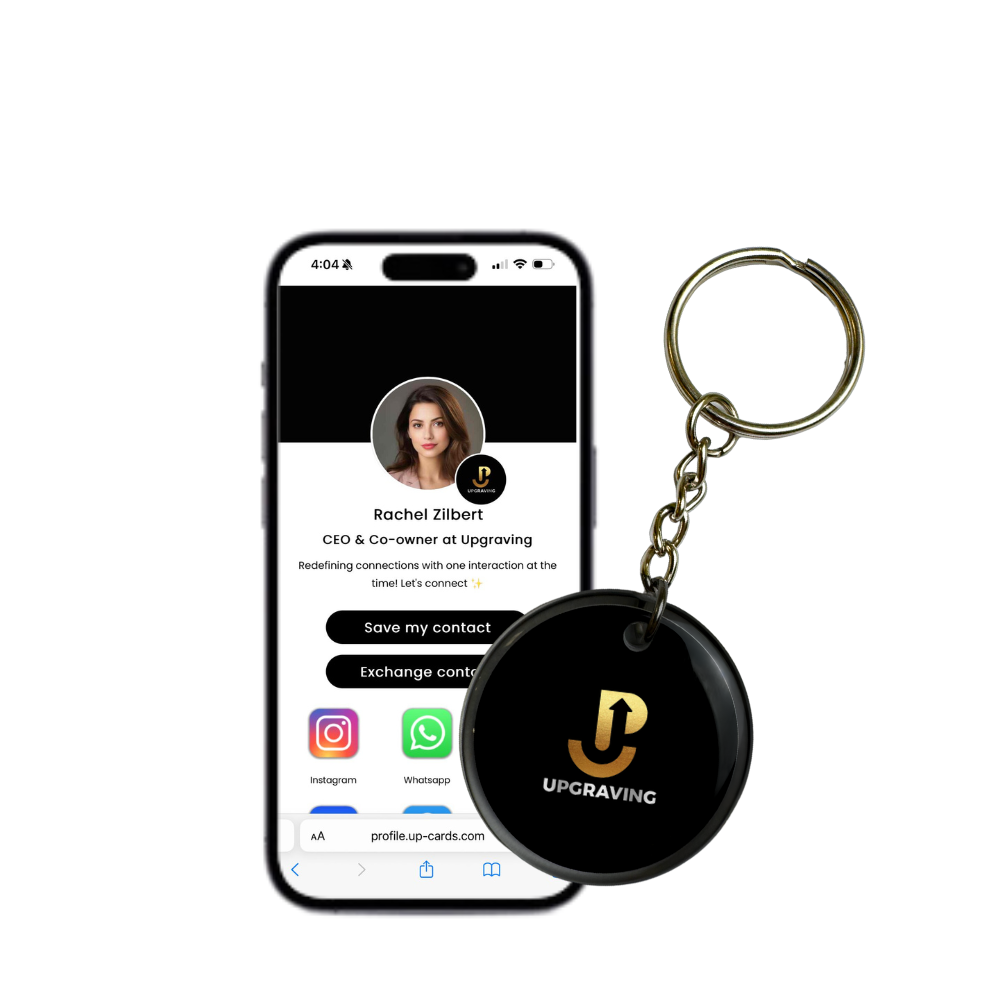 NFC Smart Keychain – Tap to Share Digital Business Card & Profile